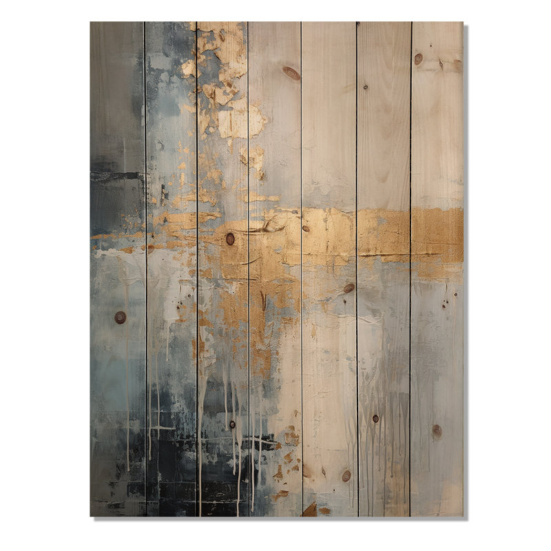 Panneaux de décoration murale Danita - Paysages en bois, H 32 po x l 24 po