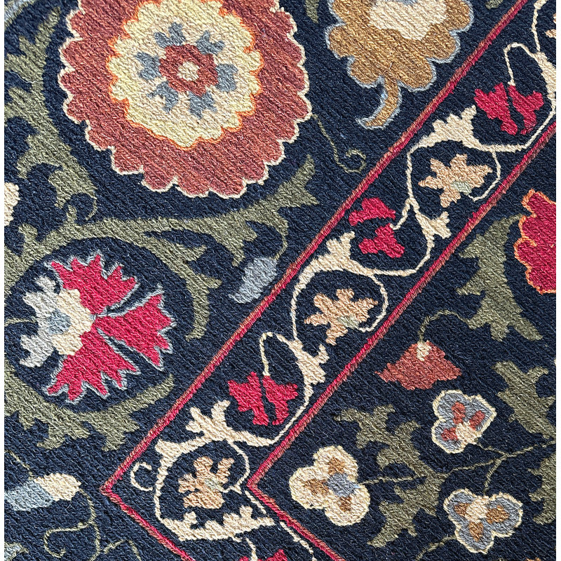 SUZANI 12 BLACK, Rectangle 6' x 9'