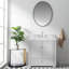 Meuble-lavabo 36 po avec comptoir et dosseret