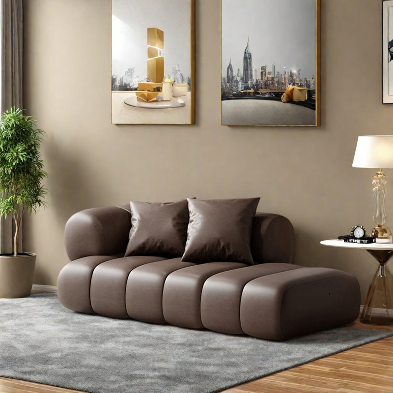 Chaise Creative en bois massif, Orienté à gauche (vu de face), Marron foncé