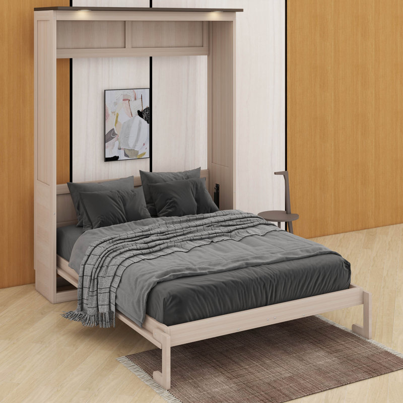 Queen Size Murphy Bed With LED