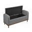 Banc de rangement rembourré et capitonné Mid-Century-128632606