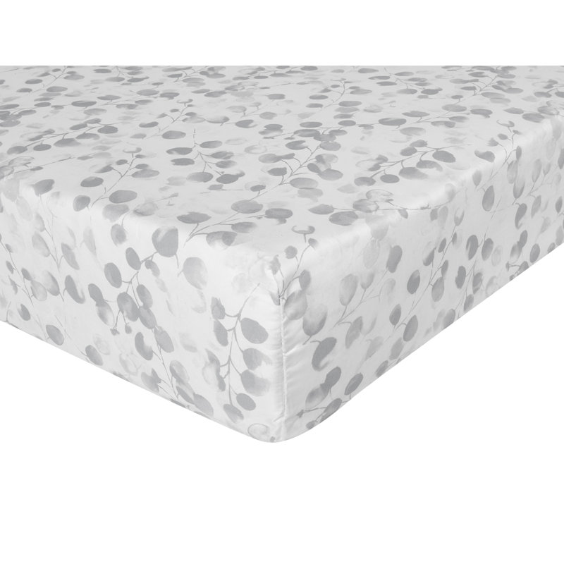 Rosée Gris Sateen Fitted Sheet, King