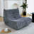 Bean bag Chair with button tufted back-1016822129