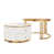 Brun + blanc / or