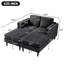 Méridienne moderne de 53,5 po avec accoudoirs double couche-181795435