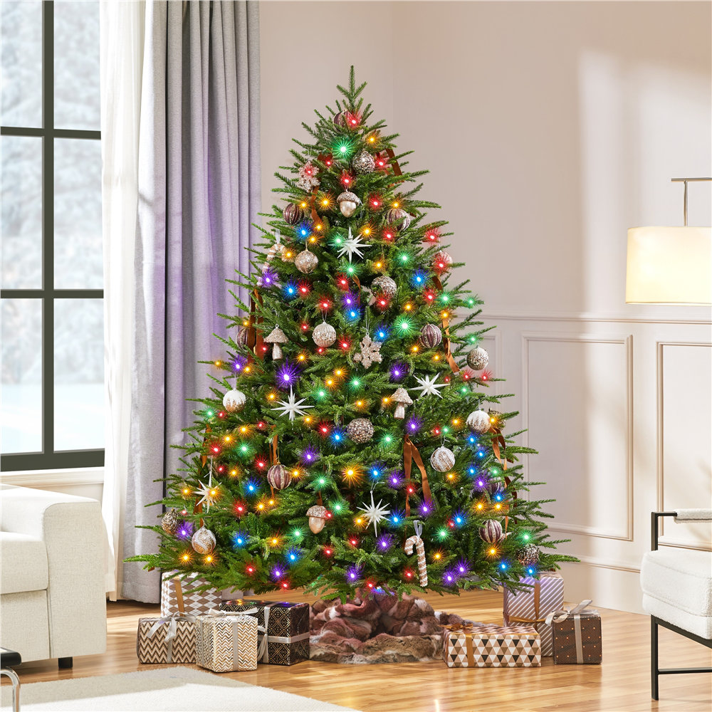 Pre-Lit Fir Christmas Tree, 6'