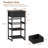Printer Stand With Storage, Small Rolling Printer Table For Home Office, 3-Tier Printer Cart With Wheels, Modern Industrial Nightstand With Drawer, Side Table