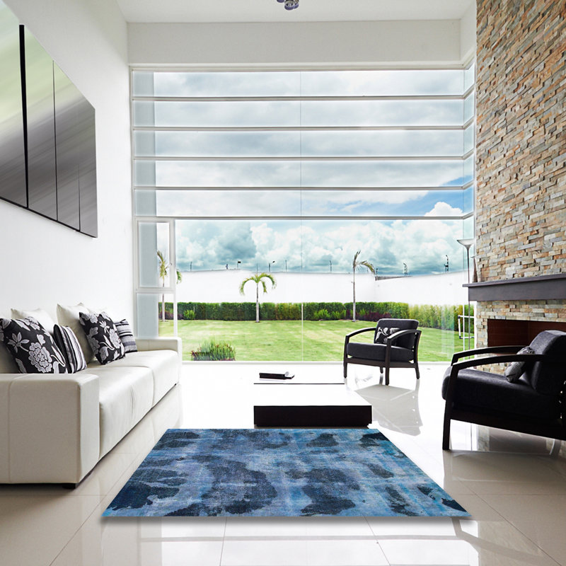 Abstract Indoor Rug, Square 3'