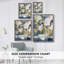 Reproduction encadrée FLORAL Series DCLIV - bois massif-1242438159