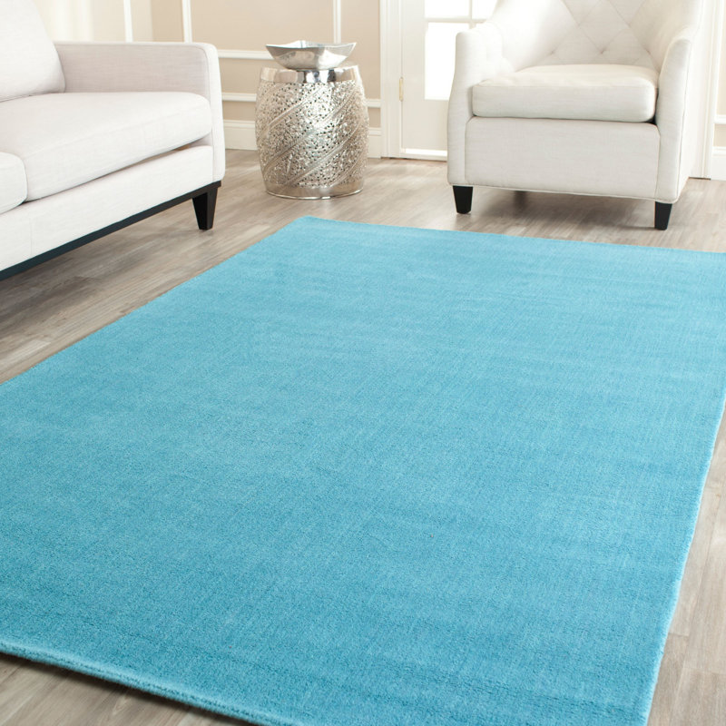 Moreau Hand Tufted Wool Solid Color Rug, Rectangle 9' x 12'