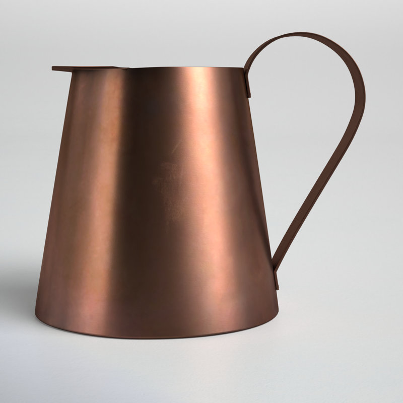Copper-Plated Stainless Steel Short Pitcher