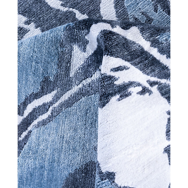 Overdyed One-of-a-Kind Rectangle 8'2" X 10'1" Hand Knotted Area Rug