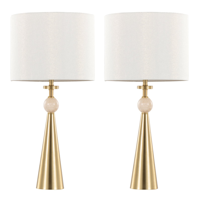 Cone Table Lamp - Set of 2, White