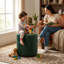 Modern Velvet Upholstered Ottoman Footstool Accent Pouffe for Living Room or Bedroom-1727335798