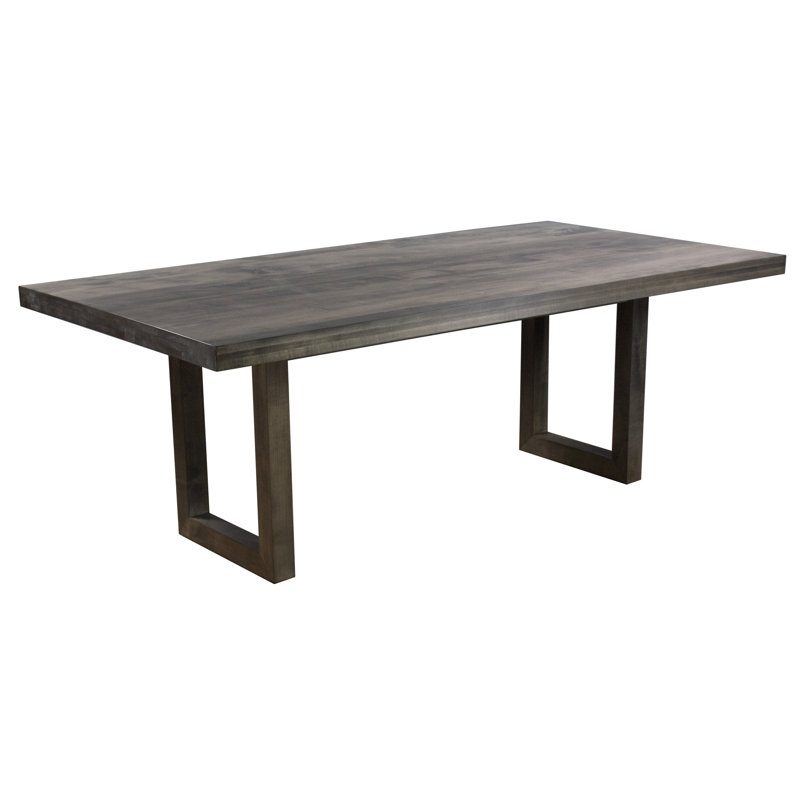 Maple Solid Wood Dining Table, 29" H x 80" W x 42" D, Natural