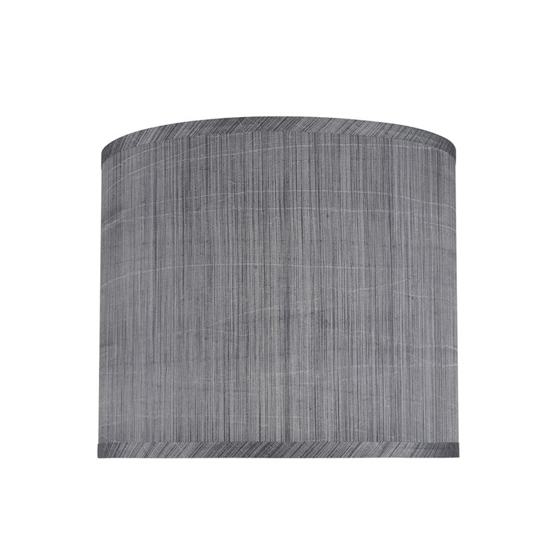 Synthetic Fabric Drum Lamp Shade, 10" H x 12" W x 12" D