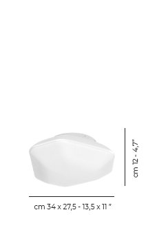 Modulor Ceiling/Wall Lamp M White Matt Matt White 1 E26 Ul