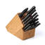 Ensemble de porte-couteaux 18 pièces ZWILLING Professional S, couteau de chef, couteau tout usage dentelé, ensemble de couteaux à steak, noir