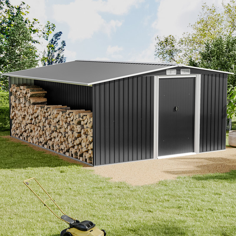 8 ft. W x 8 ft. D Metal Garage Shed