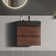 Wall-Mounted Single Bathroom Vanity with Quartz Top with Overflow