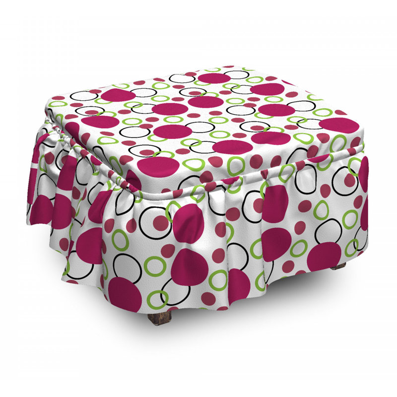 Housse pour repose-pieds cercles