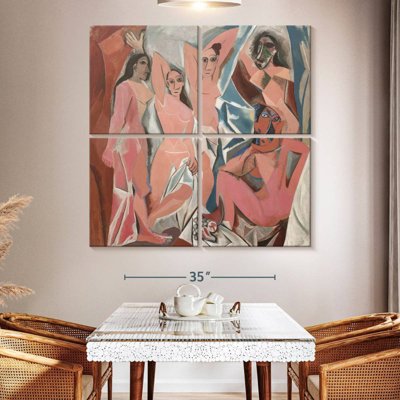 Les Demoiselles D'Avignon, H 50 po x l 50 po
