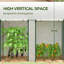 Taren Traditional Walk-In Greenhouse With Reinforced PE Cover And Roll-Up Zipped Doors