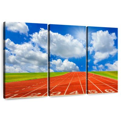 Cloudscape Over Running Track