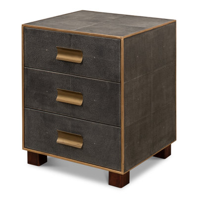 Table de chevet 3 tiroirs Shagreen
