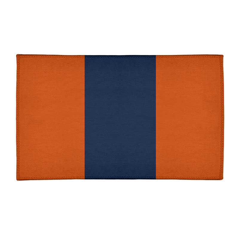 Tapis orange/bleu, Rectangle 3 pi x 5 pi