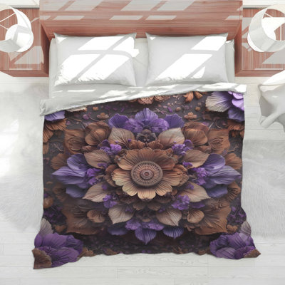 Intricate Floral Arrangement Comforter
