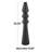 Cole And Grey Metal Art Deco Fluted Vase-1575273916
