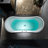 69" L x 28" W Freestanding Soaking Acrylic Double Ended Pedestal Tub (7-Inch Faucet Drillings)-86044225
