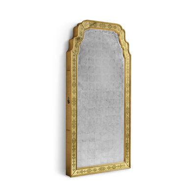 Miroir de plancher doré Adeline