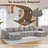 Modular Sofa Set With Ottoman, Compressed No-Frame Boneless Sectional-134961844-134429459