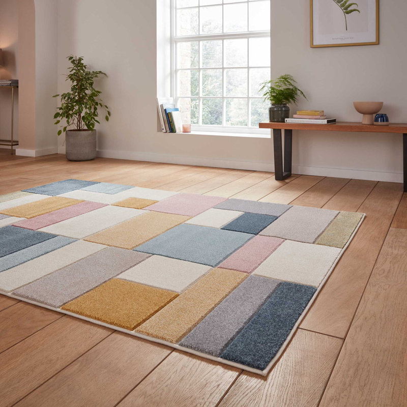 Bairdstown area rug Machine Woven Rectangle Multi coloured, Rectangle 80cm x 150cm
