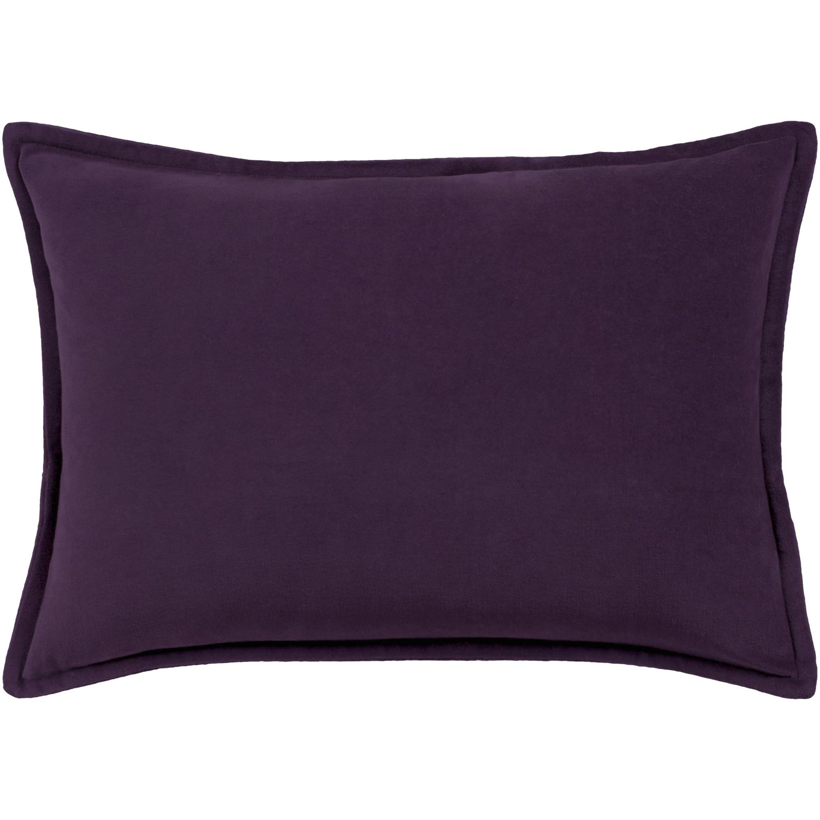 Norwin Cotton Throw Pillow, Down, 13"H x 19"W, Plum