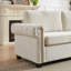 Lit escamotable de 83,8 po et 21 po - Ameublement. Tissu, matelas pliant, structure solide, 3, convertible beige pour le salon et les appartements. Structure stable, mousse à haute résilience, processus d'assemblage facile.