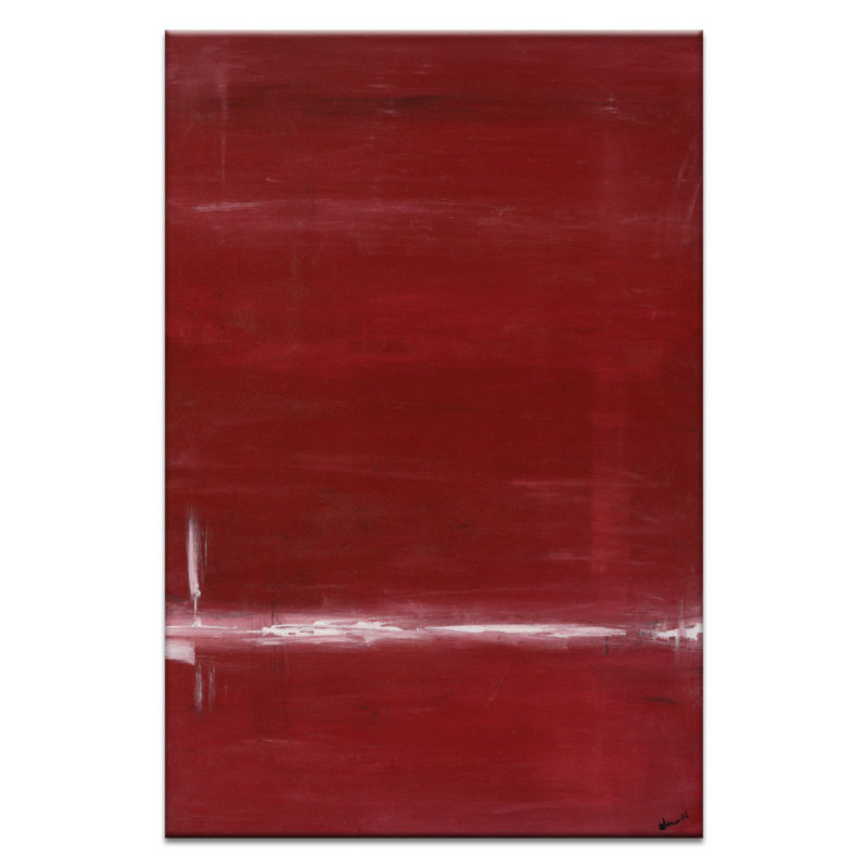 Red by Patricia Baliviera - Painting on Canvas, 76cm H x 51cm W, Wrapped Canvas