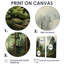 Forêt de pins - décoration murale traditionnelle verte-1351965470-1351965471-1351965457