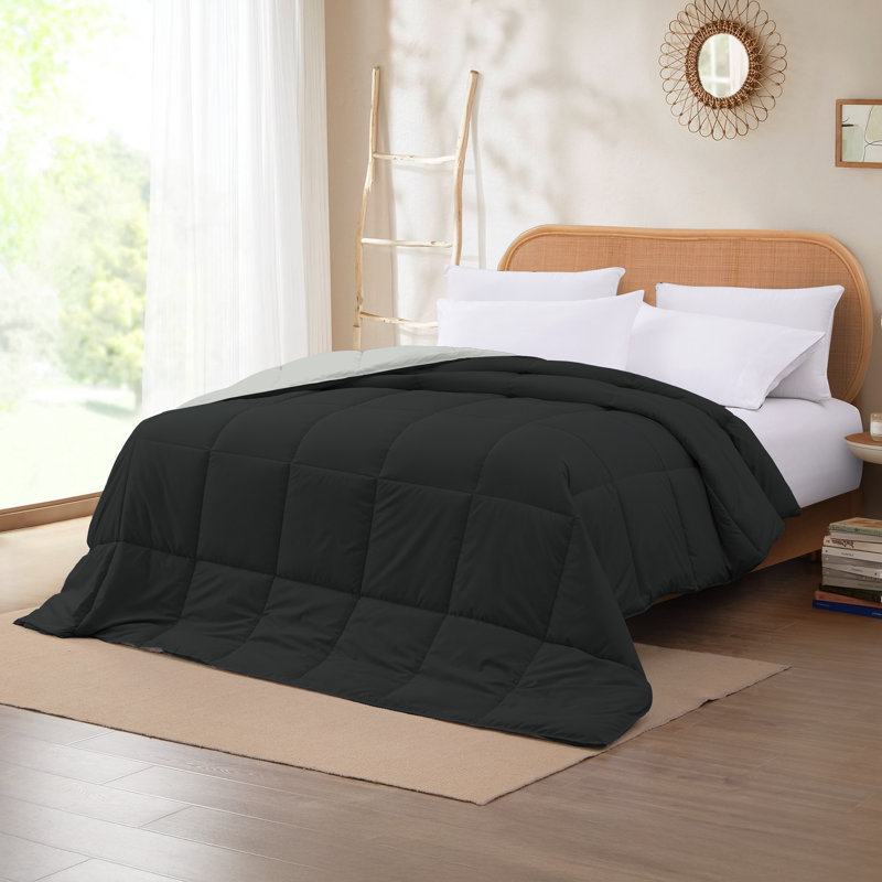 Modern Threads Sanctuary by PCT Down Alternative Microfiber Quilted Reversible Comforter & Duvet Insert - Soft, Comfortable Alternative to Goose Down - Bedding for All Seasons