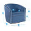 Chaise pivotante bleue-78341900