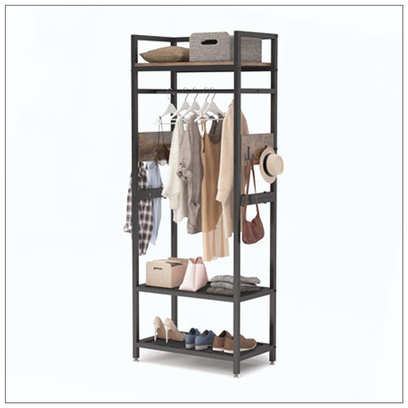 Tringle à vêtements 4 tiroirs Rustic