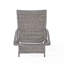 Chaise longue en osier crème (ensemble de 2)