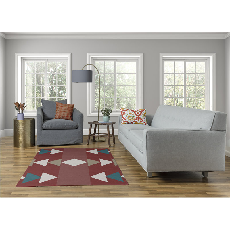 Chenille Geometric Indoor Rug, Rectangle 4' x 6'