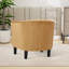 Fauteuil d'appoint moderne en velours avec repose-pieds et fauteuil demi-tonneau pour le salon, la chambre à coucher-349463704