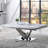 50.6" W Glam Coffee Table, Chrome