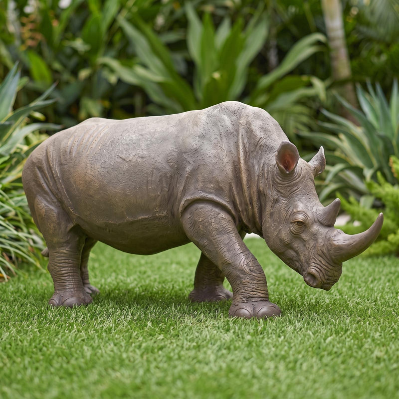 Statue de jardin sud-africain rhinocéros