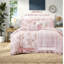Ensembles de literie à motif floral rose, ensemble de microfibre simple / simple TG pour chambres douillettes